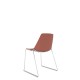 Polypropylene Shell Chair Chrome Steel Skid Frame